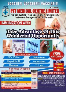 pet flyer VACCINE
